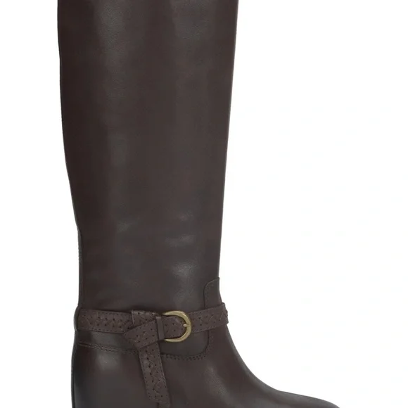 Lucky Brand Women's Maltet Knee-High Wedge Boots Haze Chocolate Le , Size 9M - Picture 5 of 12